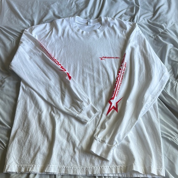 Shadow Hill Tops - Shadow Hill long sleeve white t shirt